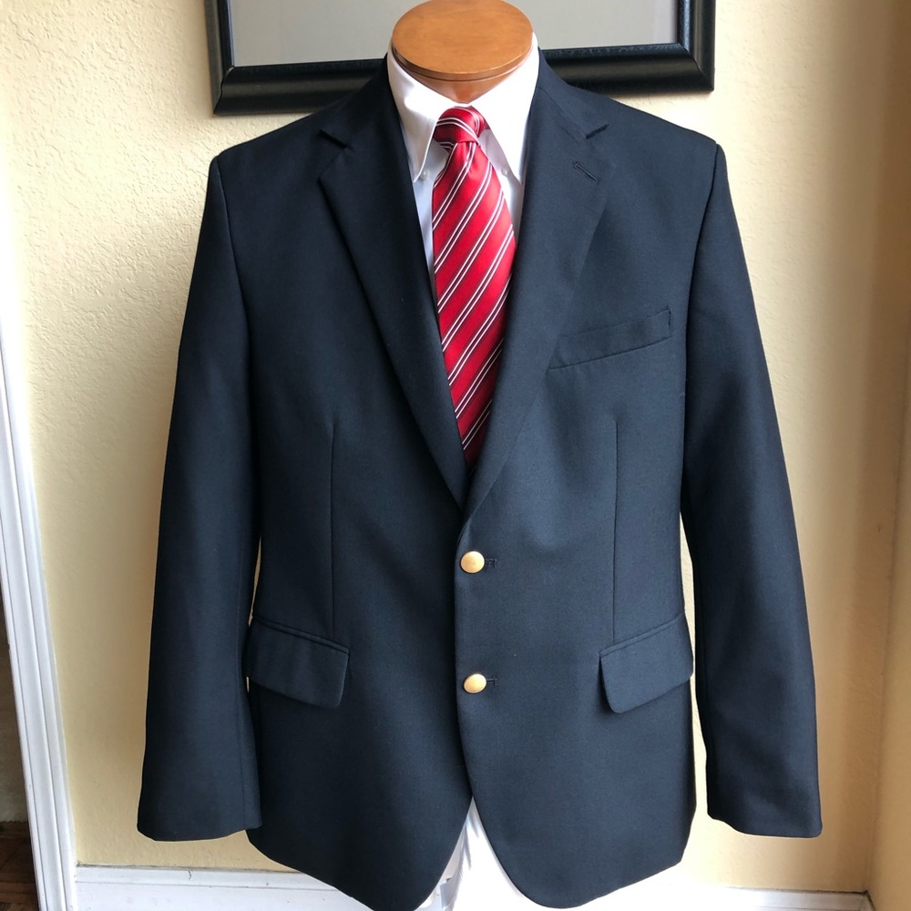 Lands’ End Classic Black Blazer Size 42